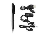 4GB Stereo USB Digital Audio Voice Recorder MP3 Player 150 hrs Recording Pen silver and black