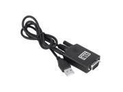 Black USB 2.0 to Serial RS232 DB9 9Pin Adapter Converter Cable for Win 7