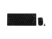 New Mini 03 2.4G DPI Wireless Keyboard and Optical Mouse Combo for Desktop black