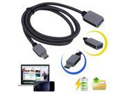 New 1m Braided USB 3.1 Type C Male to USB 3.0 OTG Data Sync Charger Cable
