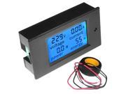 LCD AC 80 260V 0 100A Digital Voltage Volt Current Meter Panel Power Energy Backlight function