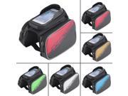 Cycling Bicycle Front Top Tube Frame Double Bag for 4.2 Cellphone Phones