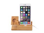 Wood Bamboo Charging Dock Charger Stand Holder For E7 Apple Watch iPhone