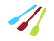 Silicone Baking Tool Cake Cream Butter Spatula Mixing Batter Scraper Brush