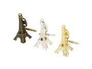 Retro Mini Paris Eiffel Tower Model Keychain Keyring Metal Split Key Ring