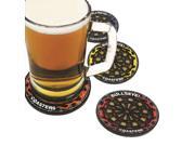 4Pcs Round Bullseye Coasters Dart Board Drink Bottle Beer Beverage Cup Mats