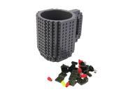 1pc Build On DIY Assembly Brick Mug Children Kids Building Blocks Coffee Cup DIY Block Puzzle Mug Drink Cup christmas gifts