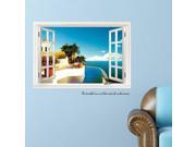 3D Window Sea View Removable Wall Art Sticker Vinyl Decal Home Decor Mural