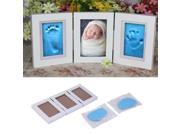 New Cute Photo Frame Baby Footprint Foot or Hand Print Cast Set Gift