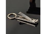 Stainless Steel Ultra thin Foldable Hand Toe Nail Clippers With Keychain