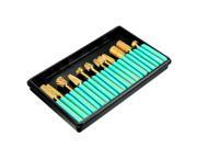 12Pcs Pro Gold Coated Carbide Electric Nail Drill Bits Grinding Head Set