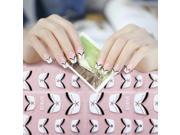 New 15pcs French Style Manicure Nail Art Tips Tape Sticker Polish DIY Stencil