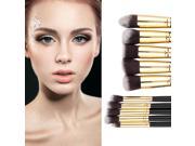 8pcs Makeup Brush Blend Shadow Angled Eyeliner Smoked Bloom Eye Brushes Set