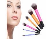 New 6pcs Powder Cosmetic Makeup Brush Set Blush Brushes Foundation Tool
