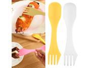 3 in 1 Plastic Camping Hiking Travel Outdoor Spork Utensil Spoon Fork Knife 3 in 1 Plastic Camping Hiking Travel Outdoor Spork Utensil Spoon Fork Knife
