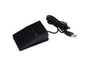 Black Plastic USB Single Foot Switch Pedal Control Keyboard Mouse PC Game Black