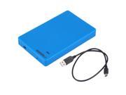 Tool Free USB 3.0 SATA HDD SSD Enclosure HDD External 2.5 Case Mobile Box Blue