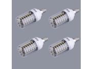 4pcs E14 15W 138 SMD 4014 Corn LED Light Lamp Bulbs 220V 240V With Cover Warm White