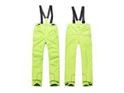 Children Kids Winter Warm Outdoor Waterproof Ski Pants Bibs Snow Trousers Yellow