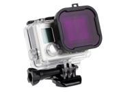 BEAU Underwater Scuba Diving Lens Filter Protective For GoPro Hero 4 3 Camera Purple