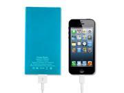 Portable 8000mAh External Battery Power Bank with USB Type C Quick Charge Blue