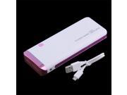 Portable Color Changing Backup Charger Battery Power Bank 3 USB For Phones Pink