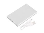 5000mAh USB Type C Quick Charge Power Bank External Battery Portable Charger Silver