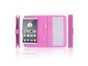 7 inch Premium PU Leather Case Cover With USB Keyboard for Tablets Phones