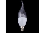 E12 3W Warm White SMD 3535 Candle Flame LED Light Bulb AC 85 265V Cylindrical