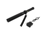 2200LM XPE LED Stretchable Optical Zoomable Tactical Flashlight Torch Lamp blackwith charger