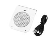 White Stereo Bass Wireless Bluetooth Car Kit Speaker Handfree For Smart Phone White Stereo Bass Wireless Bluetooth Car Kit Speaker Handfree For Smart Phone