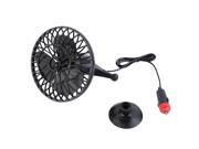 12V 4 Inch Summer Mini Air Fan Car Vehicle Cooling Suction Cup Adsorption