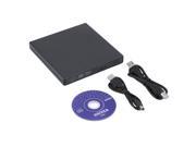 USB 2.0 External CD±RW DVD±RW DVD RAM Burner Drive Writer For Laptop PC black