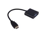 1080P HDMI Male to VGA Female Video Converter Adapter Cable for PC DVD HDTV black