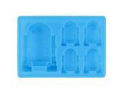 1pc creative Cute R2 D2 Ice Tray Silicone Mold Cube Chocolate Fondant Moulds