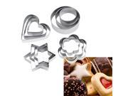 12pcs Stainless Steel Cookie Biscuit DIY Mold Star Heart Cutter Baking Mould