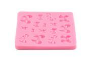 16 Cavity Bowknots Silicone Cake Jelly Pudding Chocolate Mould Decoration