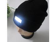 5 LED light Hat Winter Hands Free Warm Camping Hiking Running Black Hat