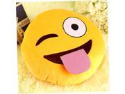 Soft Emoji Smile Emoticon Pretty Round Cushion Pillow Stuffed Plush Toy