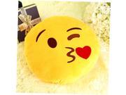Soft Emoji Smile Emoticon Pretty Round Cushion Pillow Stuffed Plush Toy