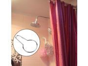12pcs Shower Bath Bathroom Curtain Rings Clip Easy Glide Hooks Chrome Plated