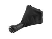 Leather Gear Shift Knob Gaitor Boot 6 Speed Dust Cover for Audi A6 New
