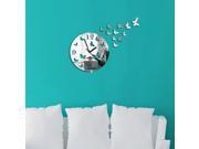 DIY Stereo Workable Clocks Removable Butterfly Wall Sticker Art Mural Home Decor