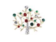 Gorgeous Colorful Crystal Rhinestone Christmas Tree Brooch Pin Xmas Gift New