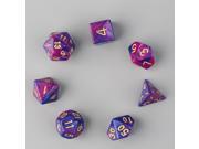 7pcs D4 D6 D8 D10 D12 D20 Multi Sided Game Role Playing Dual Color Dices