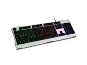 New Rainbow Keyboard With Rainbow Backlight USB Wired Light Game Keyboard
