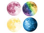 3D Luminous Planet Moon Sticker 3D Wall Sticker Home Decoration Art Sticker