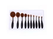 10 Pcs Beauty Toothbrush Shaped Foundation Makeup Oval Cream Puff Brushes