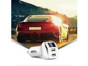 2 USB Fashion Style DC12 24V Car Charger Fast Charge Black White 2.1A 1A