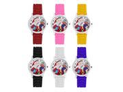 Christmas Watch Kids Fashion Silica Gel Band Strap Quartz WristWatch Size 3